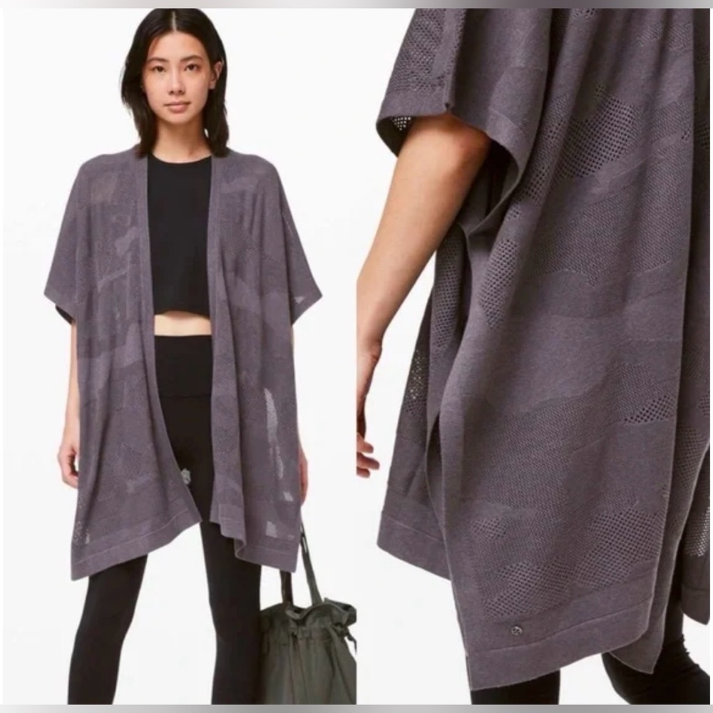 lululemon Find Your Light Wrap Cardigan Heathered Moonwalk